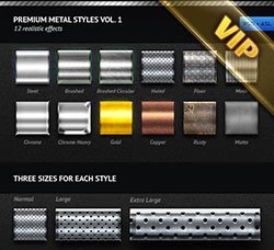 PS样式：Premium Metal Styles Vol.1